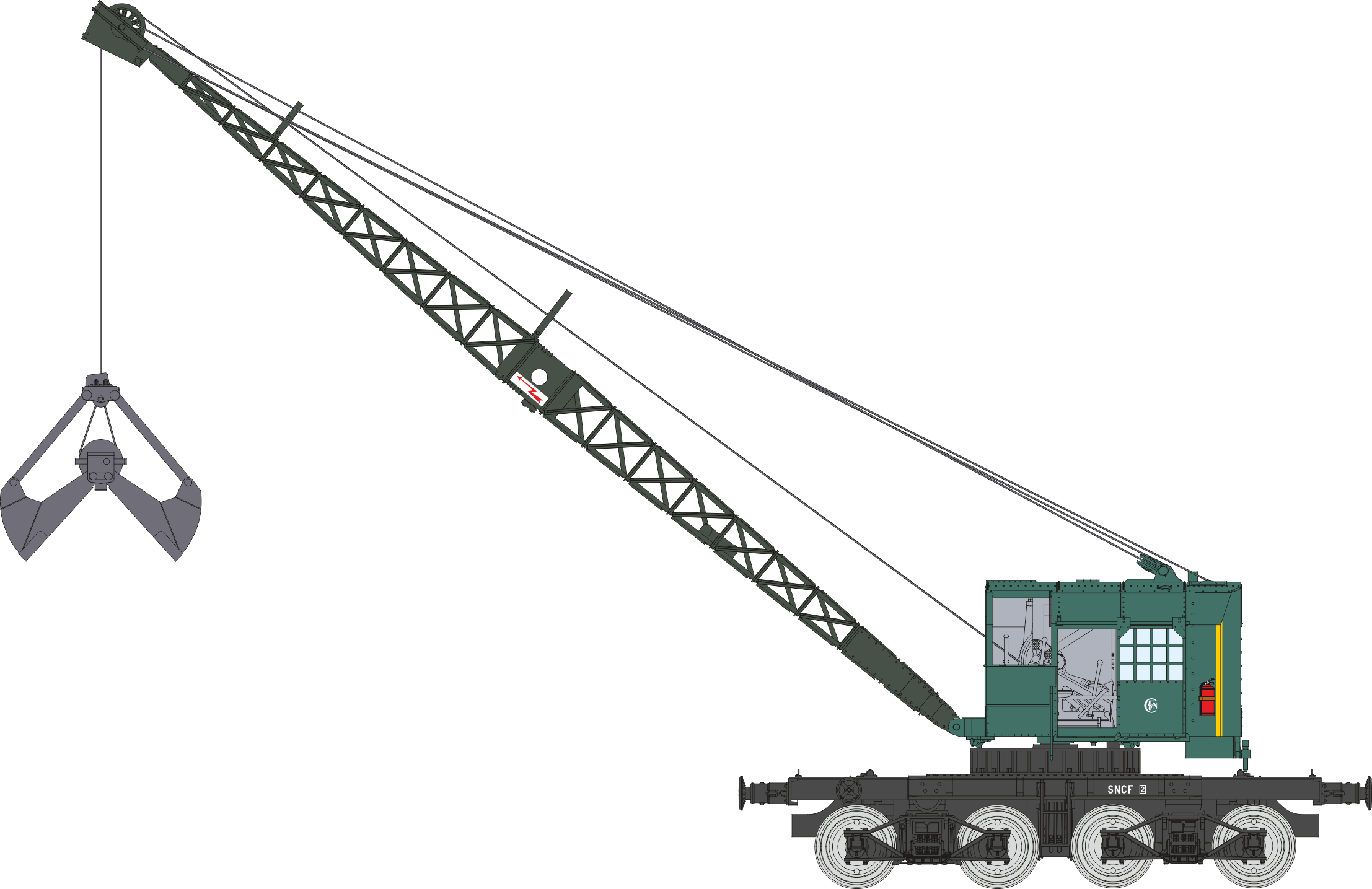 WB 793 - X045 A-02 - Grue Bondy SNCF Nord 1