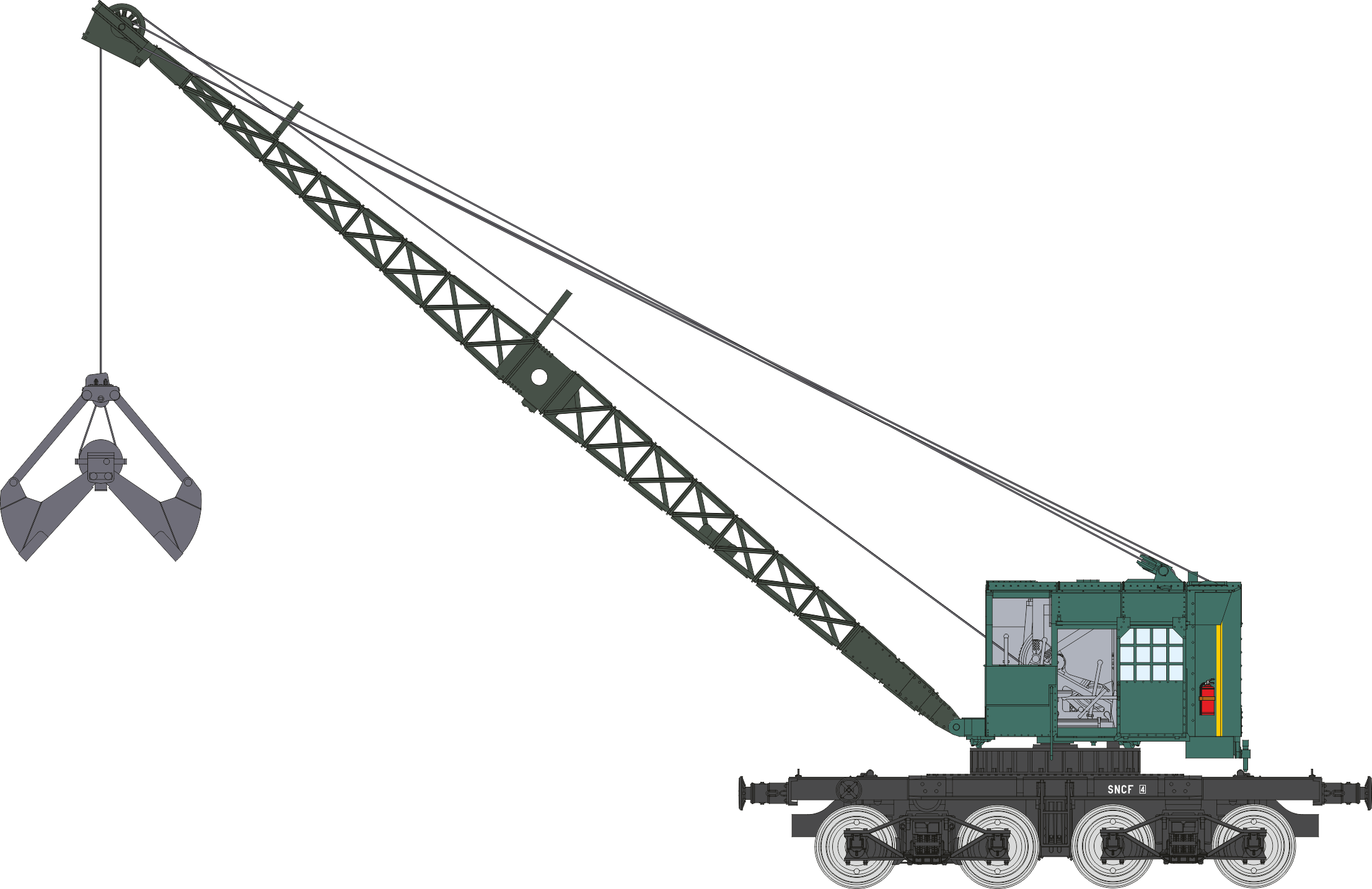 WB 795 - X045 A-04 - Grue Bondy SNCF Sud Ouest 1