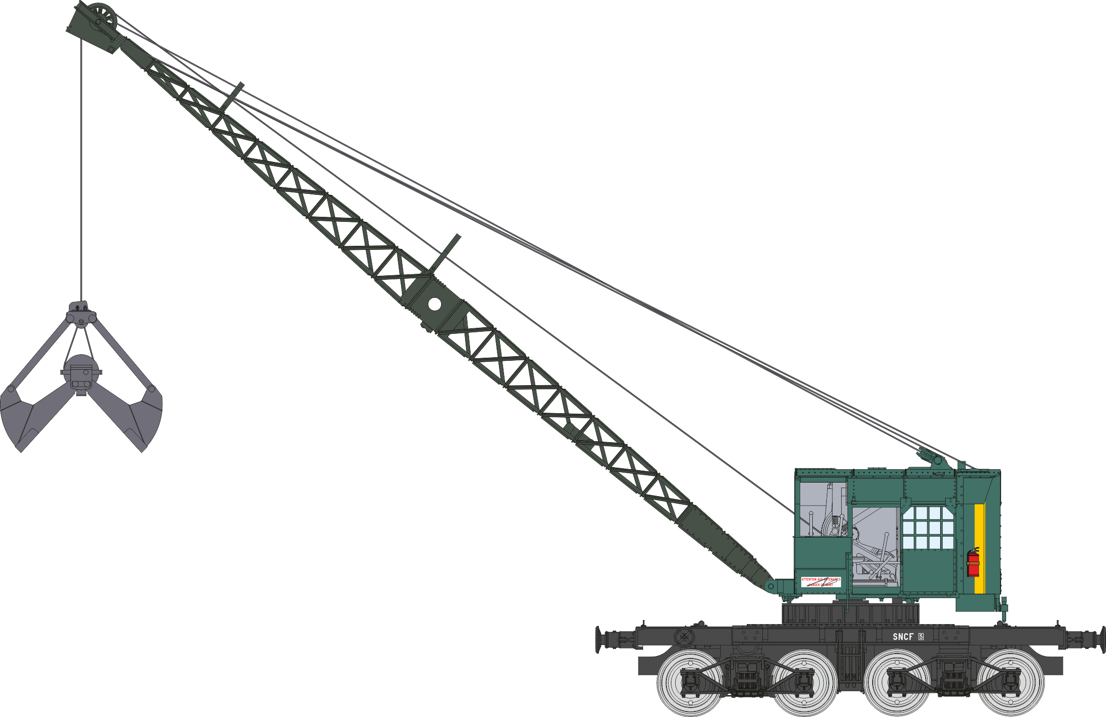 WB 796 - X045 A-05 - Grue Bondy SNCF Sud Est 1