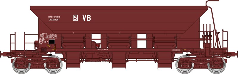 Wagon trémie à ballast T1 Uas